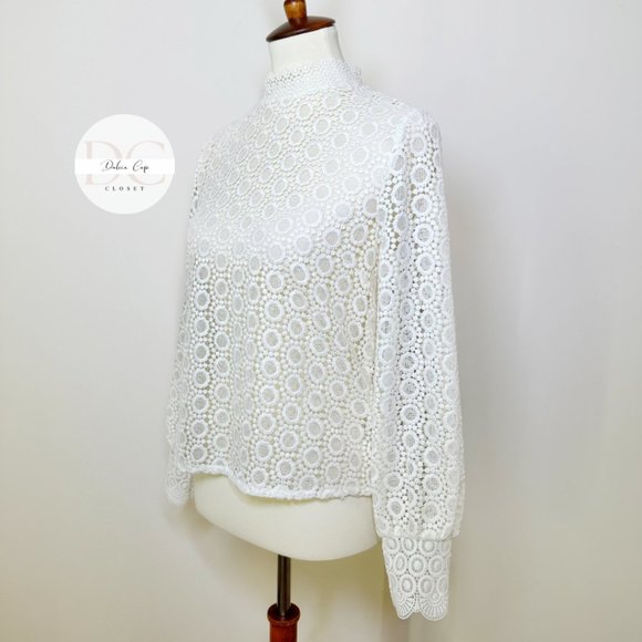 H&M Lace Blouse Size 4 - Picture 6 of 11